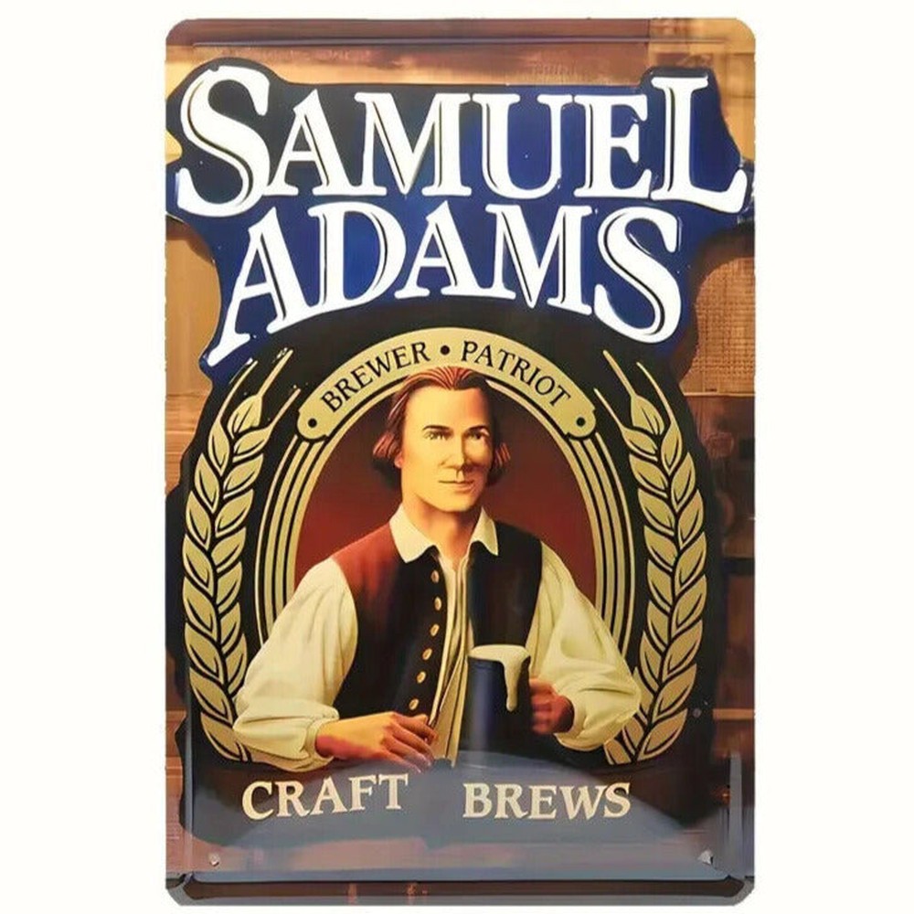 Samuel Adams Beer Vintage Novelty Metal Sign 12" x 8" Wall Art Home & Garden:Home Décor:Plaques & Signs Style Your Walls